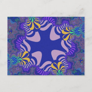 Lavendel und Lila Kreuz Postkarte