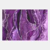 Lavendel- und lila Packpapierblätter Geschenkpapier Set (Vorderseite 2)