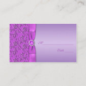 Lavendel und Lila Schmuckkarten Platzkarte (Rückseite)