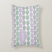 Lavendel- und Minenwolken Dekokissen (Vorderseite(Vertikal))