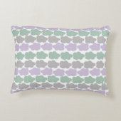 Lavendel- und Minenwolken Dekokissen (Rückseite)