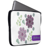 Lavendel und Minze Abstrakter Laptop-Sieb Laptopschutzhülle (Vorne Rechts)