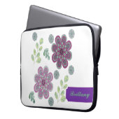 Lavendel und Minze Abstrakter Laptop-Sieb Laptopschutzhülle (Vorderseite Links)