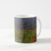 Lavendel und Mohnfeld Kaffeetasse (VorderseiteRechts)