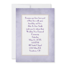 Lavendel- und Perlhochzeit