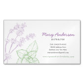 Lavendel-und Pfefferminz-ätherisches Öl Magnetische Visitenkarte (Vorderseite)