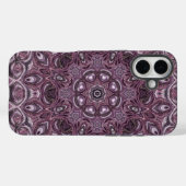 Lavendel- und Pflaumenmarmor Mandala-Muster Case-Mate iPhone Hülle (Rückseite (Horizontal))