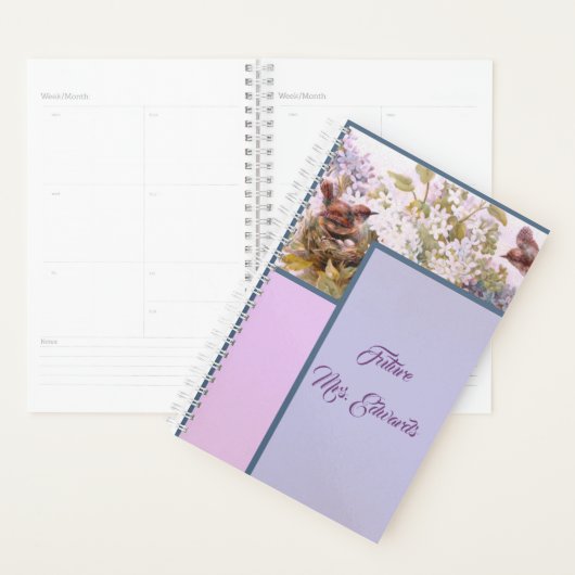 Lavendel und Pink Floral Daily Planer (Anzeige)