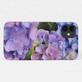Lavendel und Pink Hydrangea Blume Art Phone Case (Rückseite (Horizontal))