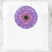 Lavendel und rosa Auge Runder Aufkleber (Tasche)