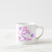 Lavendel und rosa Big Sister Geschenke Espressotasse (Rechts)