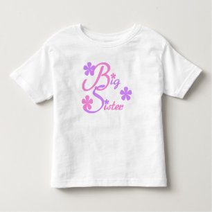 Lavendel und rosa Big Sister Kleinkind T-shirt