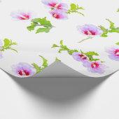 Lavendel und rosa Blume Geschenkpapier (Ecke)