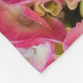 Lavendel und rosa Blumemandala-Fleece-Decke Fleecedecke (Ecke)
