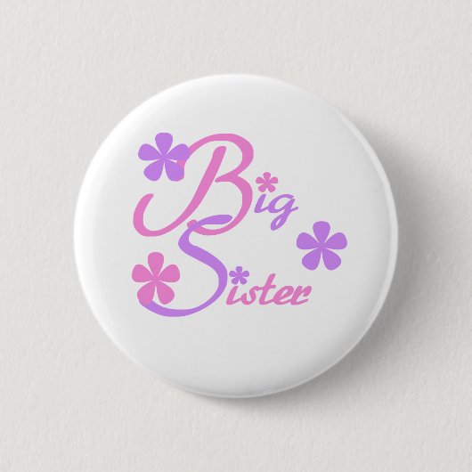 Lavendel und Rosa-große Schwester Button (Vorderseite)