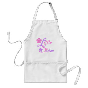 Lavendel-und Rosa-kleine Schwester-T-Shirts Schürze