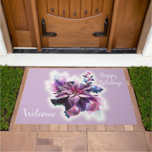 Lavendel und rosa Poinsettia