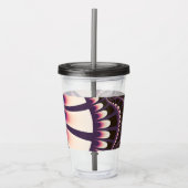 Lavendel und rosa Remix Acryltrinkbecher (Vorderseite)