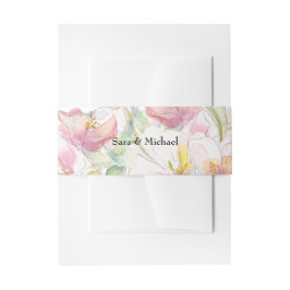 Lavendel und rosa Wasserfarben Einladungsbanderole