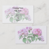 Lavendel und Rose Hydrangeas Visitenkarte (Vorne/Hinten)