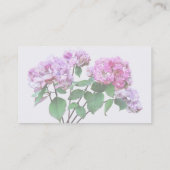 Lavendel und Rose Hydrangeas Visitenkarte (Rückseite)