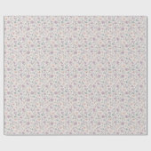 Lavendel- und Rosé-Wiese Geschenkpapier (Flach)