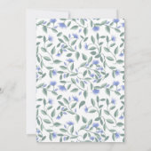 Lavendel und Sage Green Floral Brautparty Einladung (Rückseite)