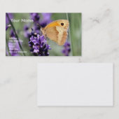 Lavendel und Schmetterling Visitenkarte (Vorne/Hinten)