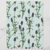 Lavendel und Schmetterlinge auf Meerglas (Vorderseite)