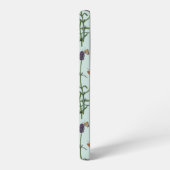 Lavendel und Schmetterlinge auf Meerglas Samsung Galaxy Hülle (Linke Seite)