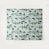 Lavendel und Schmetterlinge auf Meerglas Wandteppich (Vorderseite (Horizontal))