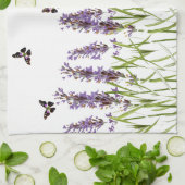 Lavendel und Schmetterlinge Handtuch (Gefaltet)