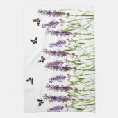 Lavendel und Schmetterlinge Handtuch (Vertikal)