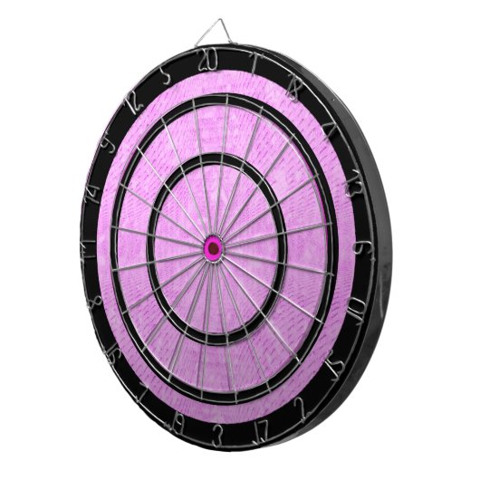 Lavendel und Schwarze Verordnung Dartscheibe (Vorderseite rechts)