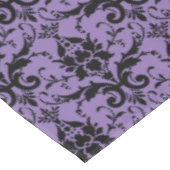 Lavendel und schwarzer Damaskettisch Tischdecke (Schrägansicht)