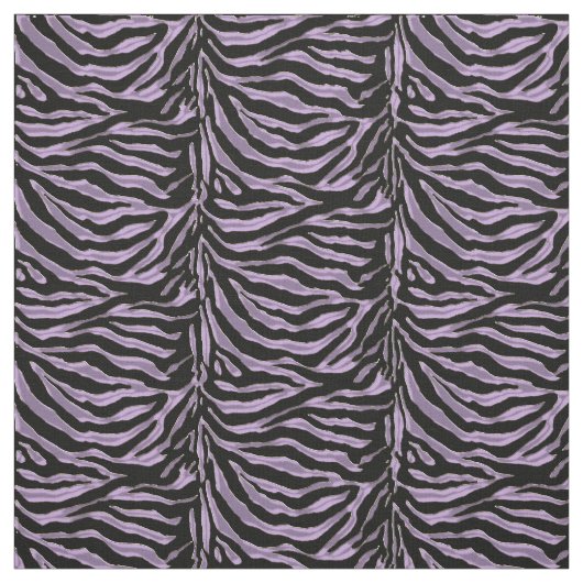 Lavendel-und schwarzer Zebra-Tierdruck-Gewebe Stoff (Muster)