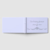 Lavendel- und Silberfolienhochzeit Gästebuch (Voll)