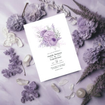 Lavendel und Silver Floral Wedding