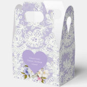 Lavendel und Spitzen-Brautparty Geschenkschachtel (Offen)