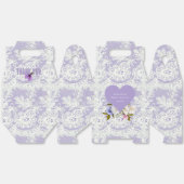 Lavendel und Spitzen-Brautparty Geschenkschachtel (Ungeklappt)