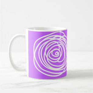 Lavendel und Tasse Swirl