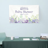 Lavendel und violette Blumen Banner (Messeveranstaltung)