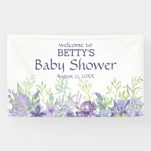 Lavendel und violette Blumen Banner (Horizontal)