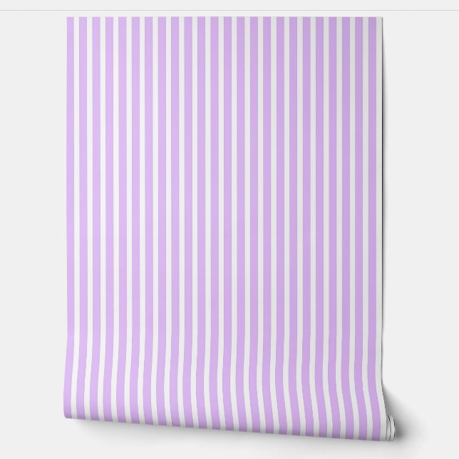 Lavendel und Weiß Traditionell Tapete (Abrollen)