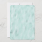 Lavendel und weiße Blume auf türkisfarbenen Böden (Rückseite)