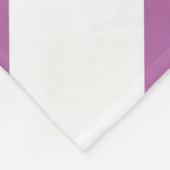 Lavendel und weiße Chevronen Fleecedecke (Ecke)