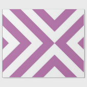 Lavendel und weiße Chevronen Geschenkpapier (Flach)