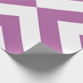 Lavendel und weiße Chevronen Geschenkpapier (Ecke)