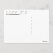 Lavendel und weiße Chevronen Postkarte (Rückseite)