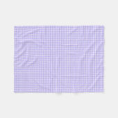 Lavendel und weiße karierte PastellFleece-Decke Fleecedecke (Vorderseite (Horizontal))